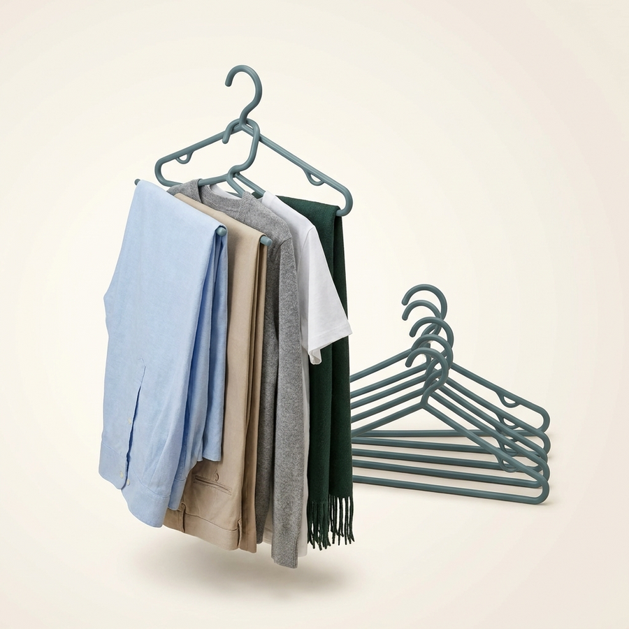 Perchas ahorra espacio 9 en 1 · pack de 6
