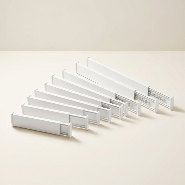Separadores de cajón ajustables · pack de 8